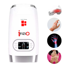 Load image into Gallery viewer, Hand Arthritis, Finger arthritis ,Hand Spams, Hand Cramp and wrist pain relief Hand massager with quattro therapy. The best hand massager for arthritis related pain. It gives Instant relief from pain. Compression massage, vibration massage, heat therapy. The best hand massager in the market.
